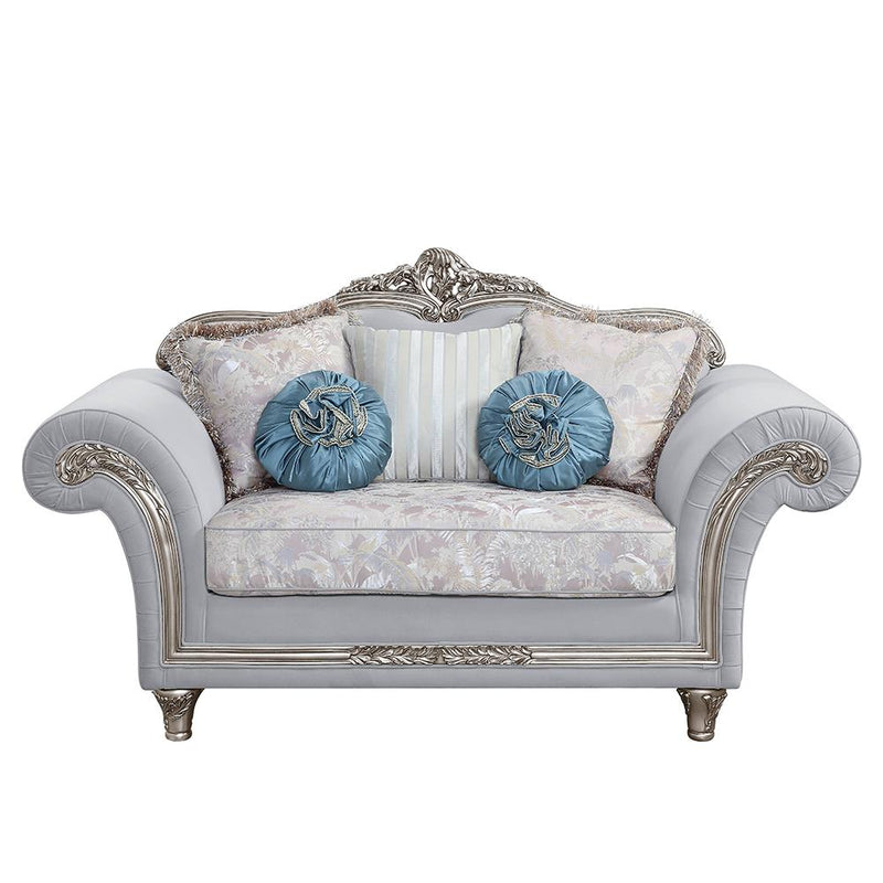 Acme Furniture Pelumi Stationary Fabric Loveseat LV01113 IMAGE 3