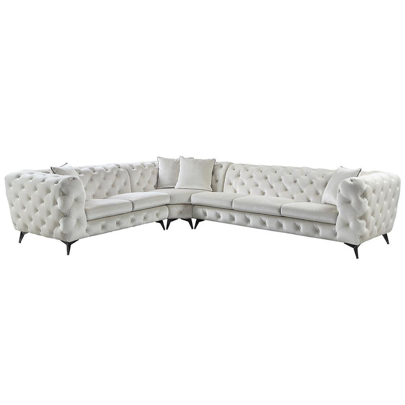 Acme Furniture Atronia Fabric 3 pc Sectional LV01160 IMAGE 3