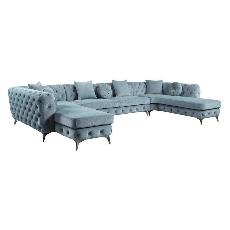 Acme Furniture Atronia Fabric 5 pc Sectional LV01161 IMAGE 2