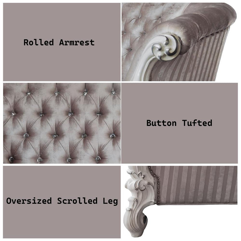 Acme Furniture Versailles LV01394 Sofa with 7 Pillows IMAGE 7