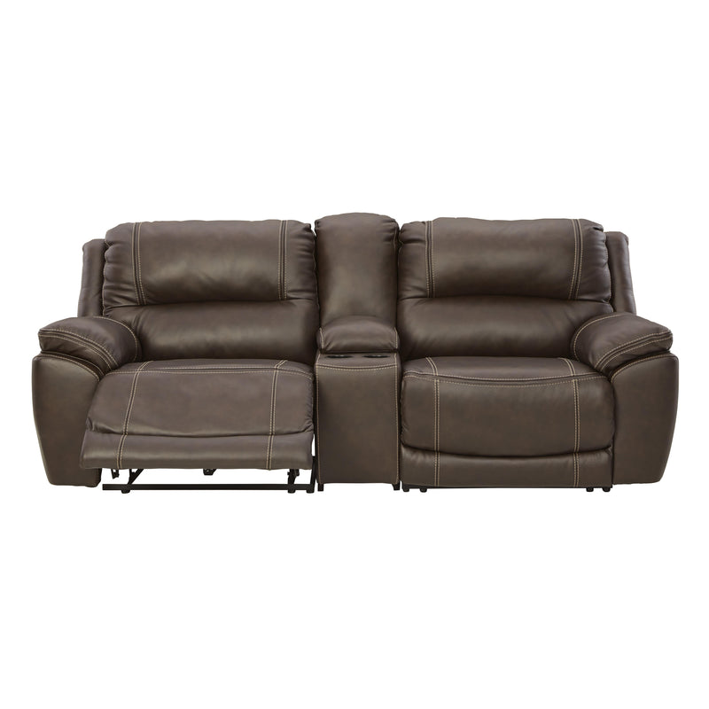  Signature Design by Ashley Dunleith U71604S4 3 pc Power Reclining Loveseat with Console IMAGE 2