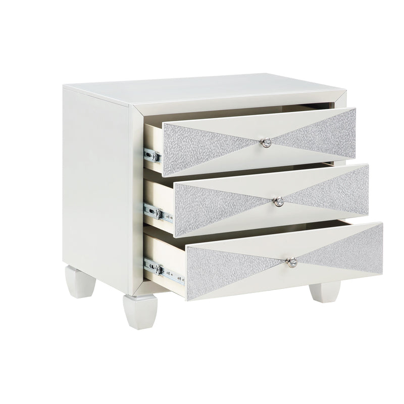 New Classic Furniture Harlequin 3-Drawer Nightstand B2021-040 IMAGE 4
