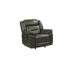 New Classic Furniture Sebastian Power Glider Leather Recliner L2641-12P1-LGR IMAGE 1