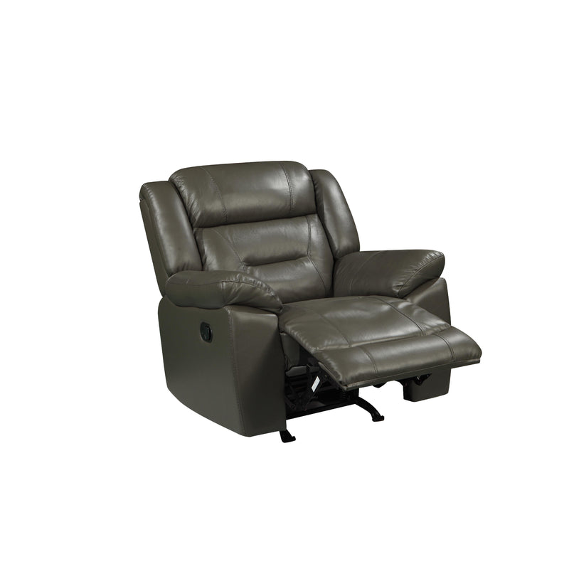 New Classic Furniture Sebastian Power Glider Leather Recliner L2641-12P1-LGR IMAGE 3