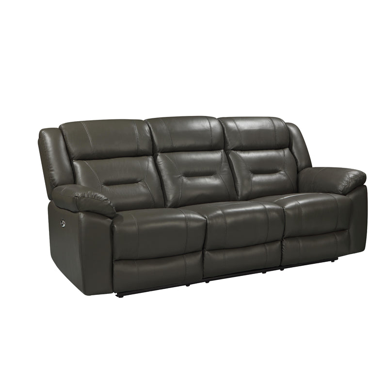 New Classic Furniture Sebastian Reclining Leather Sofa L2641-30P1-LGR IMAGE 1