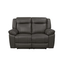 New Classic Furniture Taggart Reclining Leather Loveseat L2642-20-GRY IMAGE 2