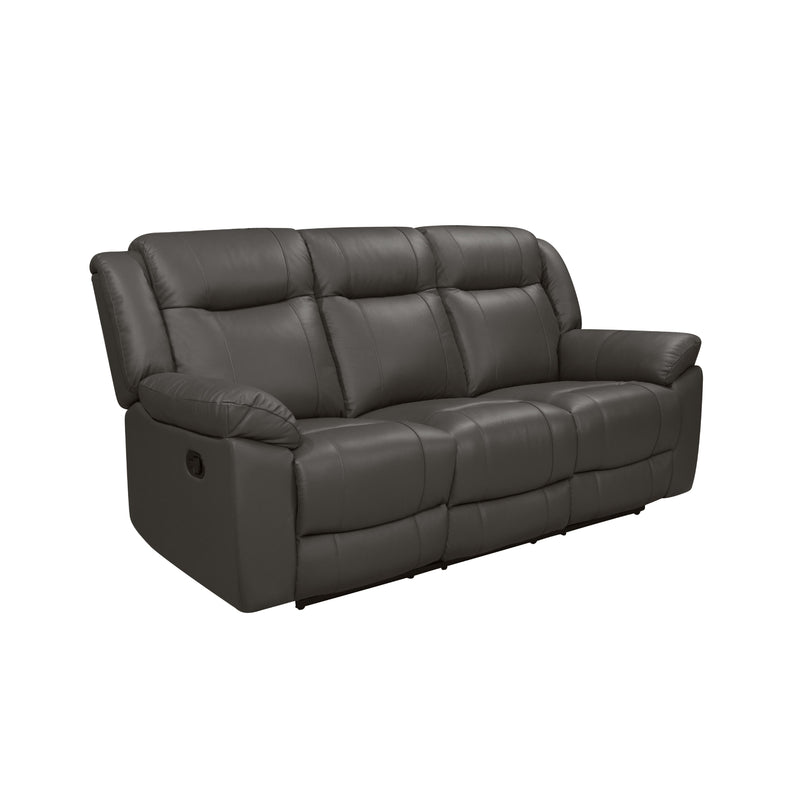 New Classic Furniture Taggart Reclining Leather Sofa L2642-30-GRY IMAGE 1