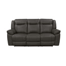 New Classic Furniture Taggart Reclining Leather Sofa L2642-30-GRY IMAGE 2