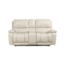 New Classic Furniture Cicero Power Reclining Leather Loveseat L4231-25P2-CRM IMAGE 2