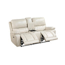 New Classic Furniture Cicero Power Reclining Leather Loveseat L4231-25P2-CRM IMAGE 3