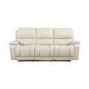 New Classic Furniture Cicero Reclining Leather Sofa L4231-30-CRM IMAGE 2