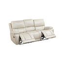 New Classic Furniture Cicero Reclining Leather Sofa L4231-30P2-CRM IMAGE 3