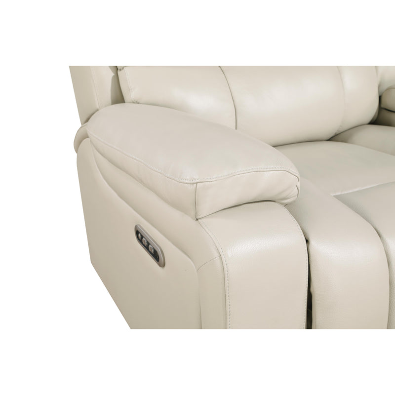 New Classic Furniture Cicero Reclining Leather Sofa L4231-30P2-CRM IMAGE 4