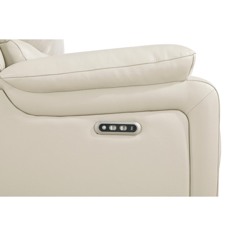 New Classic Furniture Cicero Reclining Leather Sofa L4231-30P2-CRM IMAGE 5