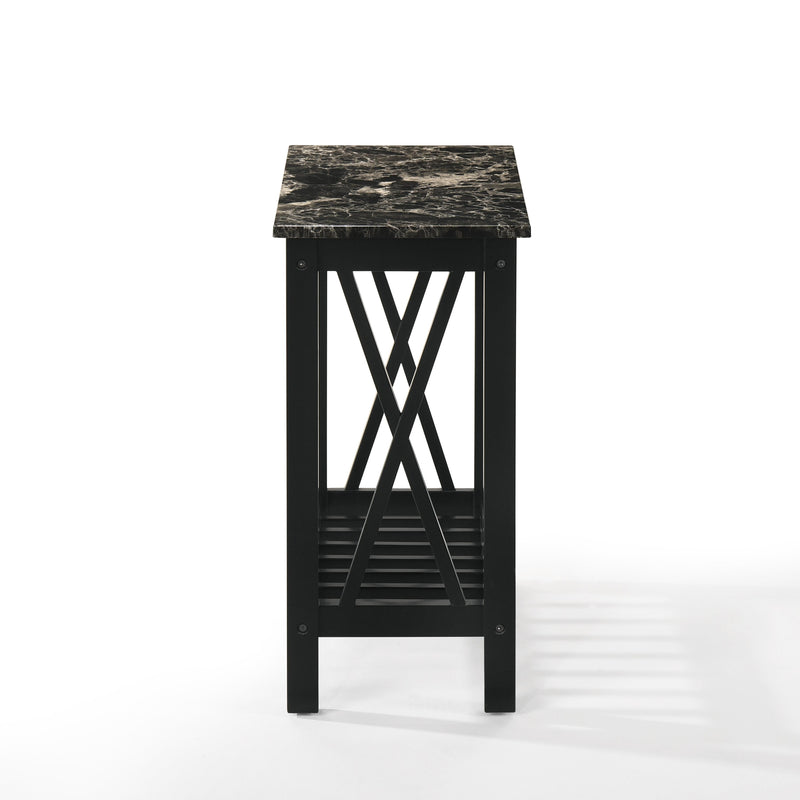 New Classic Furniture Eden Chairside Table T07-23-BLKMB IMAGE 3