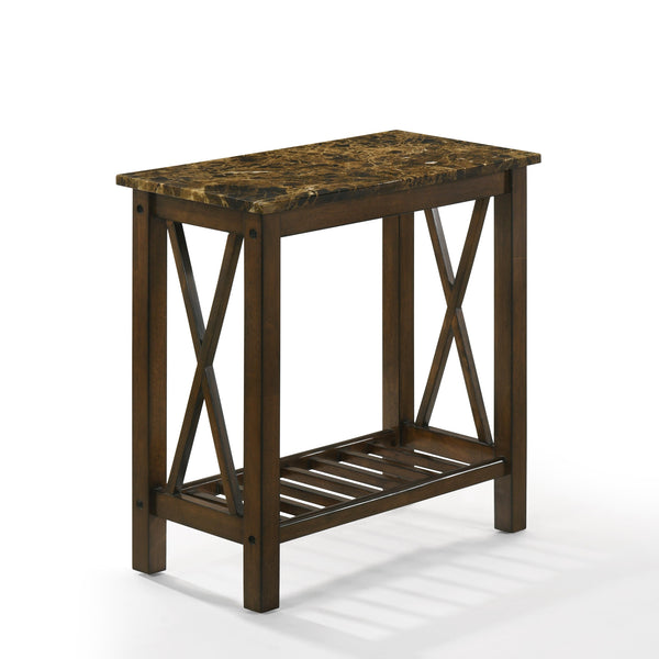 New Classic Furniture Eden Chairside Table T07-23-BRNMB IMAGE 1