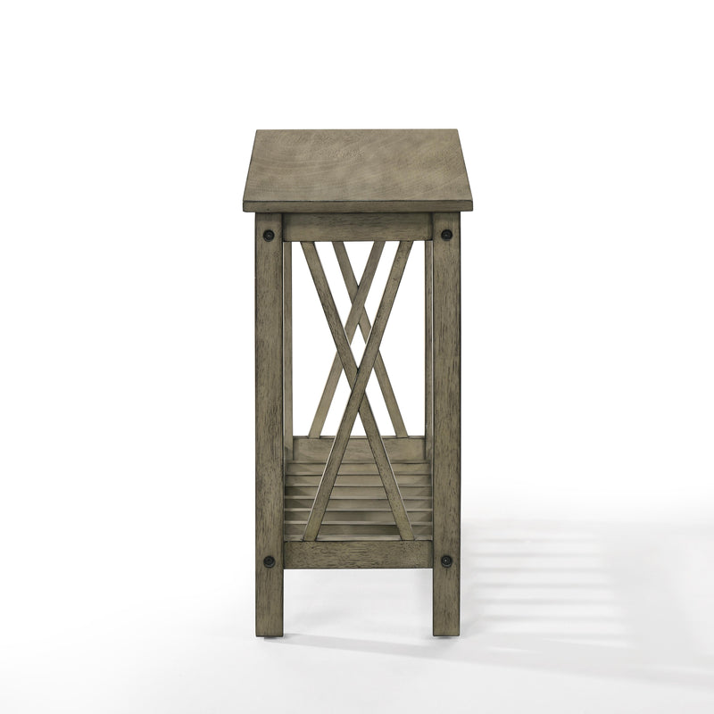 New Classic Furniture Eden Chairside Table T07-23-GRY IMAGE 3