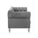 New Classic Furniture Emma Crystal Stationary Fabric Chair UKD13-10-GRYC IMAGE 3