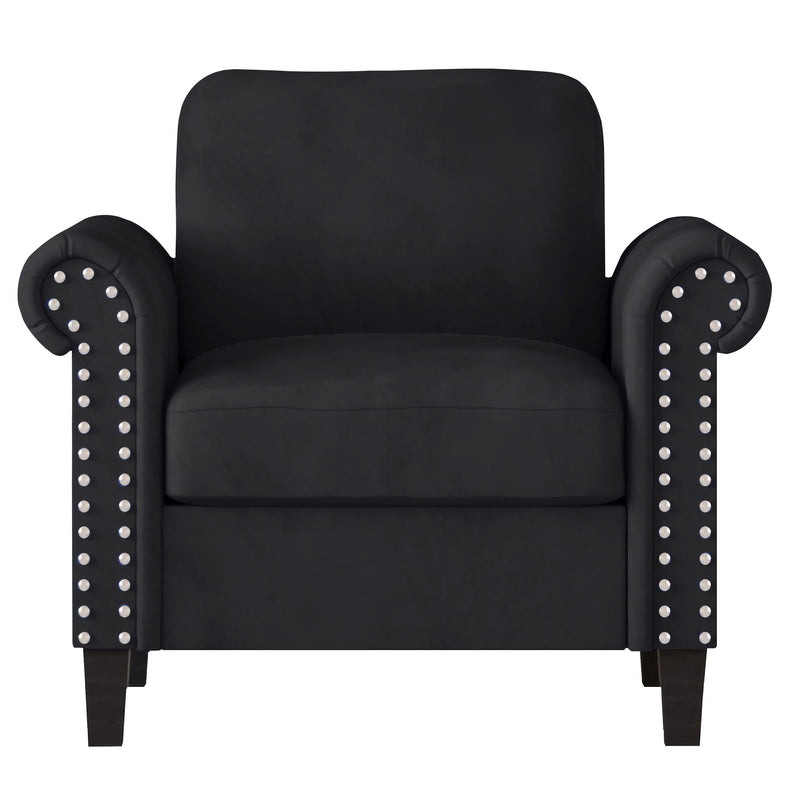 New Classic Furniture Alani Stationary Fabric Accent Chair UKD16-10-BLK IMAGE 2