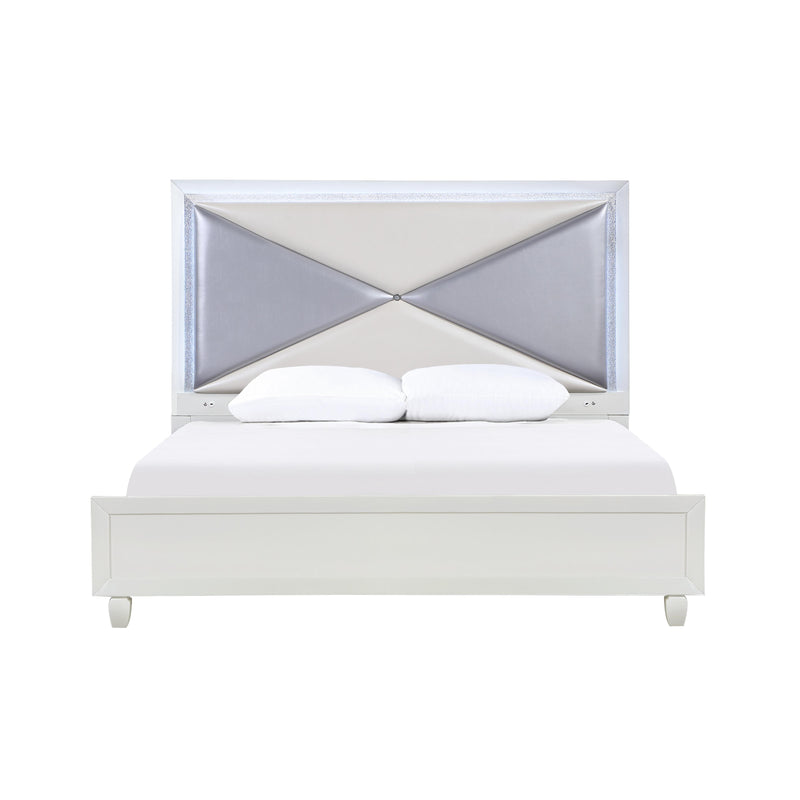 New Classic Furniture Harlequin Queen Upholstered Panel Bed B2021-310/B2021-320/B2021-330 IMAGE 3