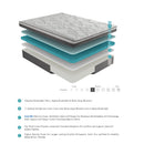 Homelegance Altair MT-G12CT 12" California King Twin Gel-Infused Memory Foam Mattress - White IMAGE 1