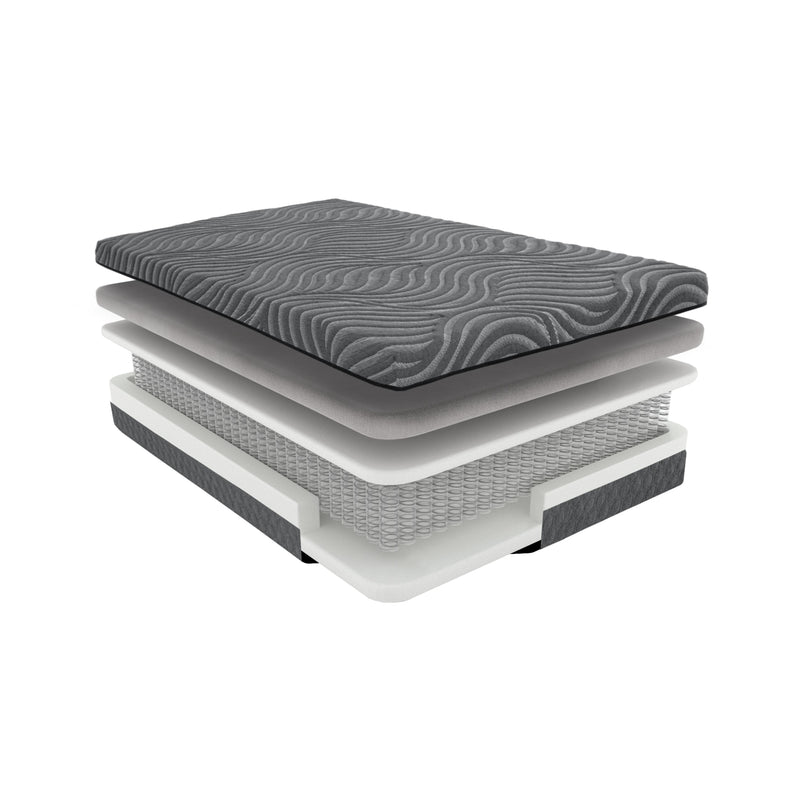 Homelegance Taurus MT-USH11CK 11" California King Copper-Infused Memory Foam Hybrid Mattress - Grey IMAGE 3