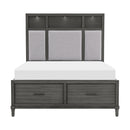 Homelegance Wittenberry California King Upholstered Platform Bed with Storage 1573K-1CK* IMAGE 1