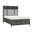 Homelegance Wittenberry California King Upholstered Platform Bed with Storage 1573K-1CK* IMAGE 2
