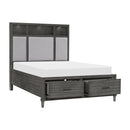 Homelegance Wittenberry California King Upholstered Platform Bed with Storage 1573K-1CK* IMAGE 3