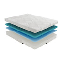 Homelegance Vega MT-NG10CT 10" California King Twin Gel-Infused Memory Foam Mattress - White IMAGE 3