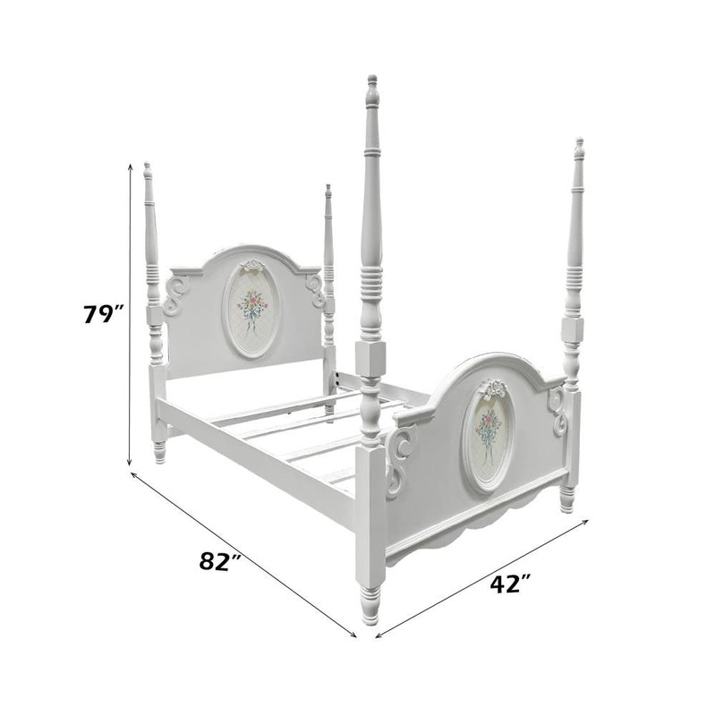 Acme Furniture Flora BD01638T Twin Bed with Poster IMAGE 3