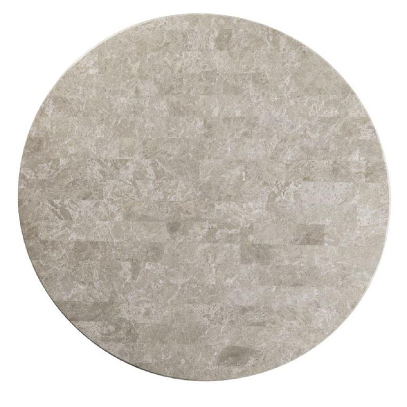 Acme Furniture Round Karsen Dining Table with Marble Top DN01449 IMAGE 4