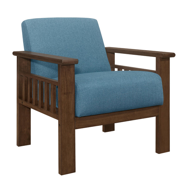 Homelegance Helena Stationary Fabric Accent Chair 1048BU-1 IMAGE 1