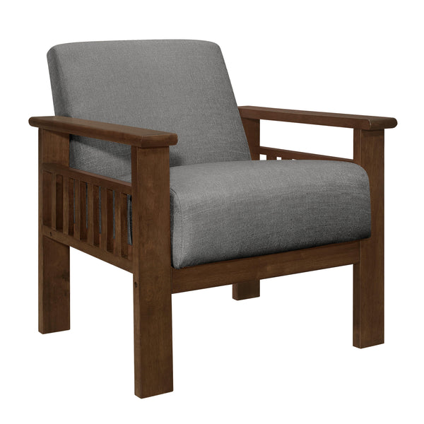 Homelegance Helena Stationary Fabric Accent Chair 1048GY-1 IMAGE 1