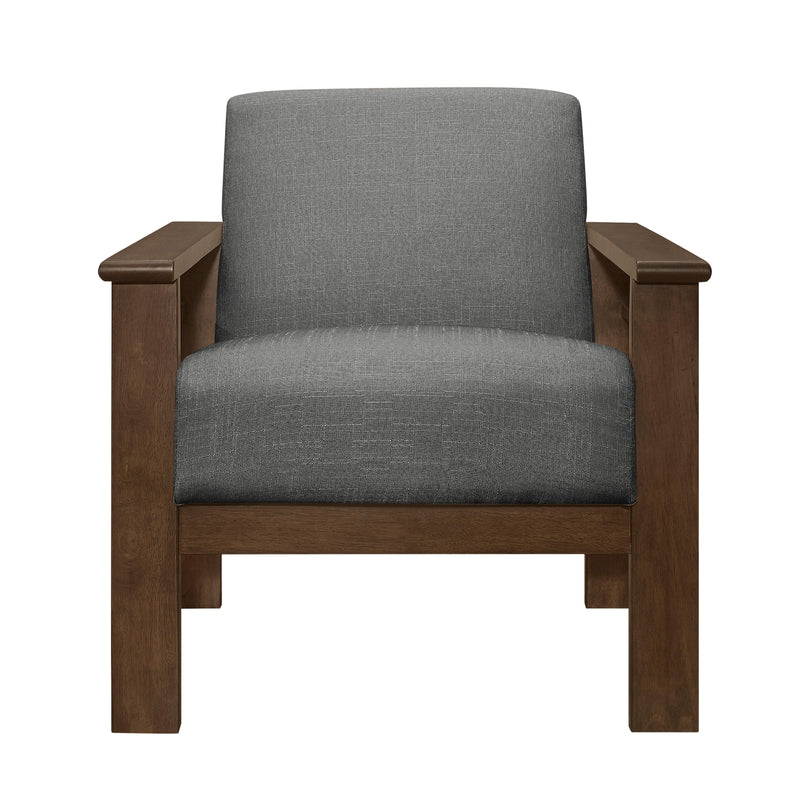 Homelegance Helena Stationary Fabric Accent Chair 1048GY-1 IMAGE 2