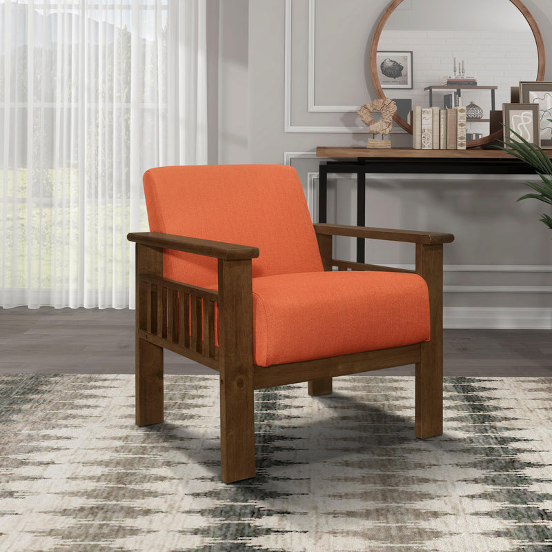 Homelegance Helena Stationary Fabric Accent Chair 1048RN-1 IMAGE 5