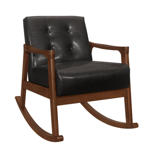 Homelegance Auden Rocking Leather Look Accent Chair 1049DB-1 IMAGE 1