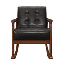 Homelegance Auden Rocking Leather Look Accent Chair 1049DB-1 IMAGE 2