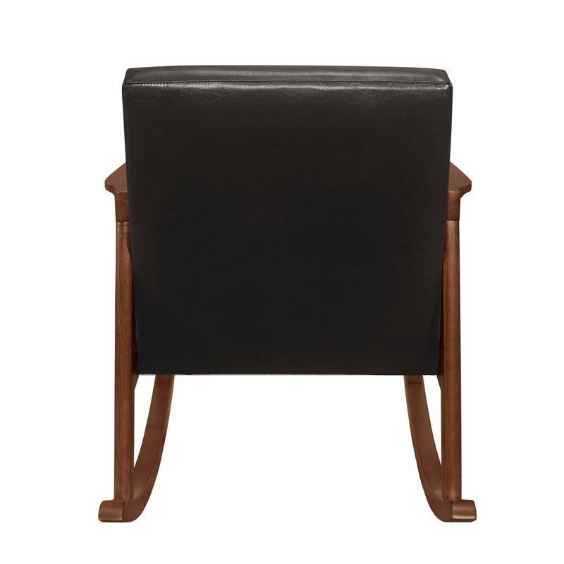Homelegance Auden Rocking Leather Look Accent Chair 1049DB-1 IMAGE 4