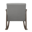 Homelegance Auden Rocking Leather Look Accent Chair 1049GY-1 IMAGE 4
