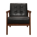 Homelegance Alby Stationary Leather Look Accent Chair 1050DB-1 IMAGE 2