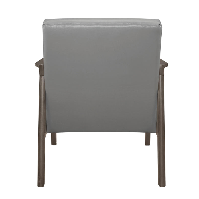 Homelegance Alby Stationary Leather Match Accent Chair 1050GY-1 IMAGE 4