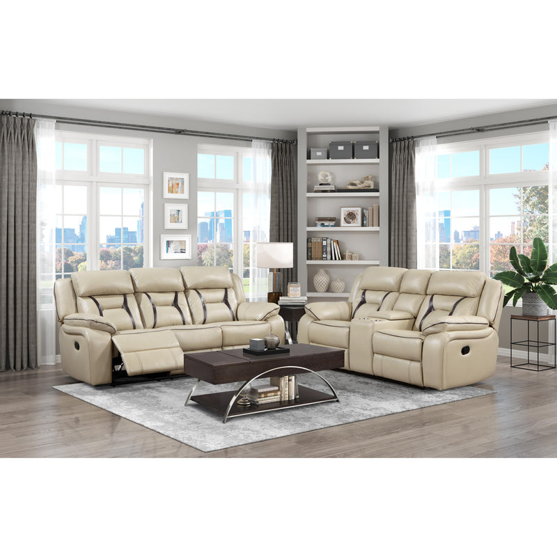 Homelegance Amite Reclining Loveseat 8229NBE-2 IMAGE 6