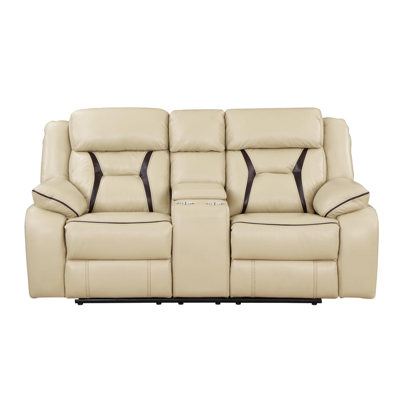 Homelegance Amite Power Reclining Loveseat 8229NBE-2PW IMAGE 1