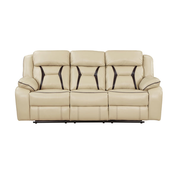 Homelegance Amite Reclining Sofa 8229NBE-3 IMAGE 1
