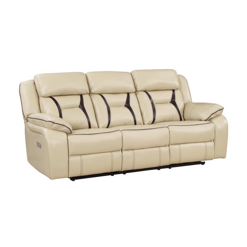 Homelegance Amite Power Reclining Sofa 8229NBE-3PW IMAGE 2