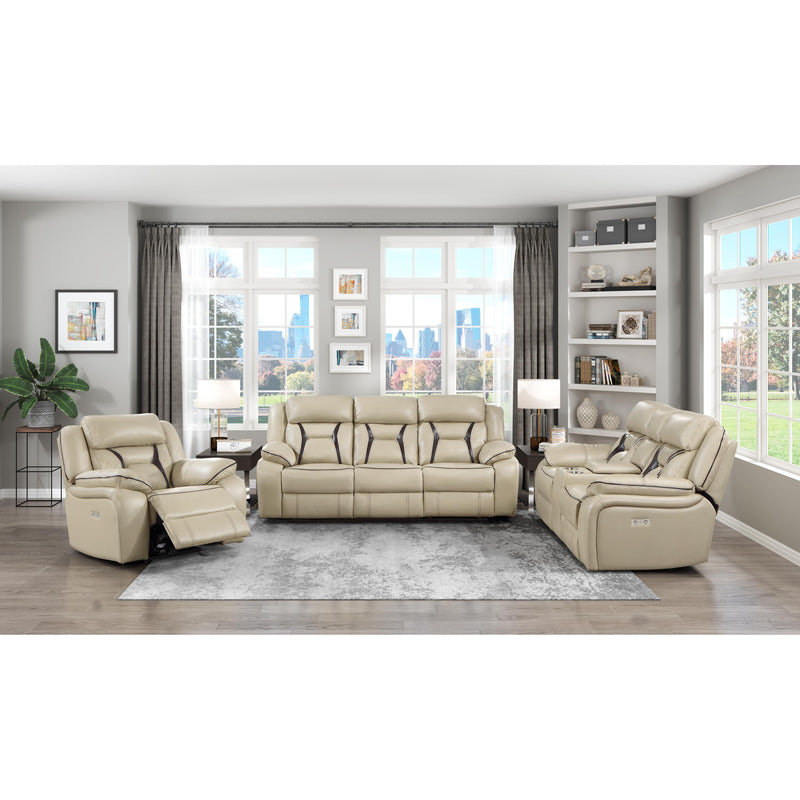 Homelegance Amite Power Reclining Sofa 8229NBE-3PW IMAGE 6