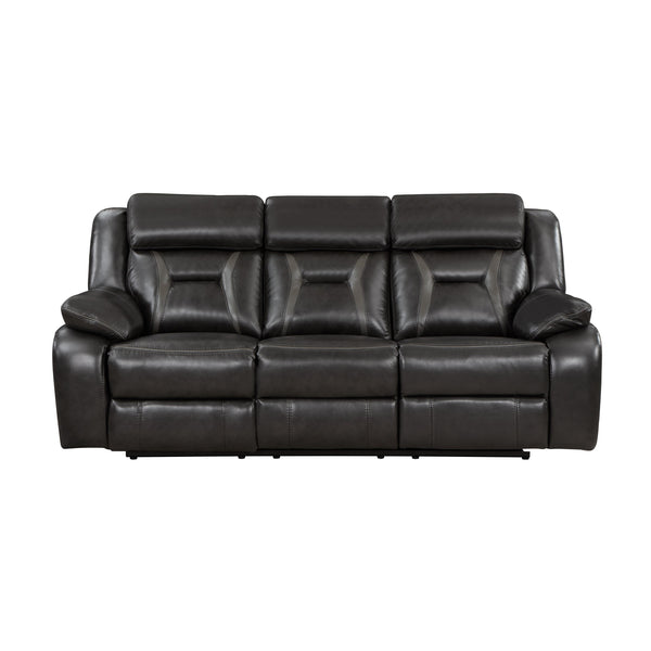 Homelegance Amite Reclining Sofa 8229NDG-3 IMAGE 1