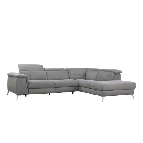 Homelegance Cinque Power Reclining Fabric 2 pc Sectional 8256FBR* IMAGE 1