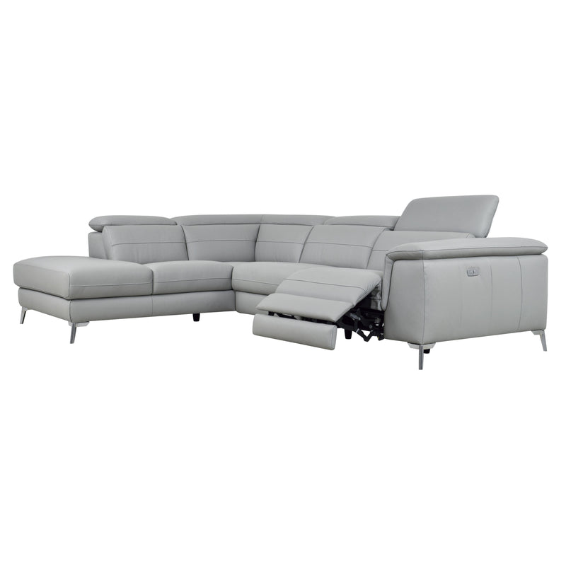 Homelegance Sectionals Power Reclining Leather 2 pc Sectional 8256GY*2LRPW IMAGE 6